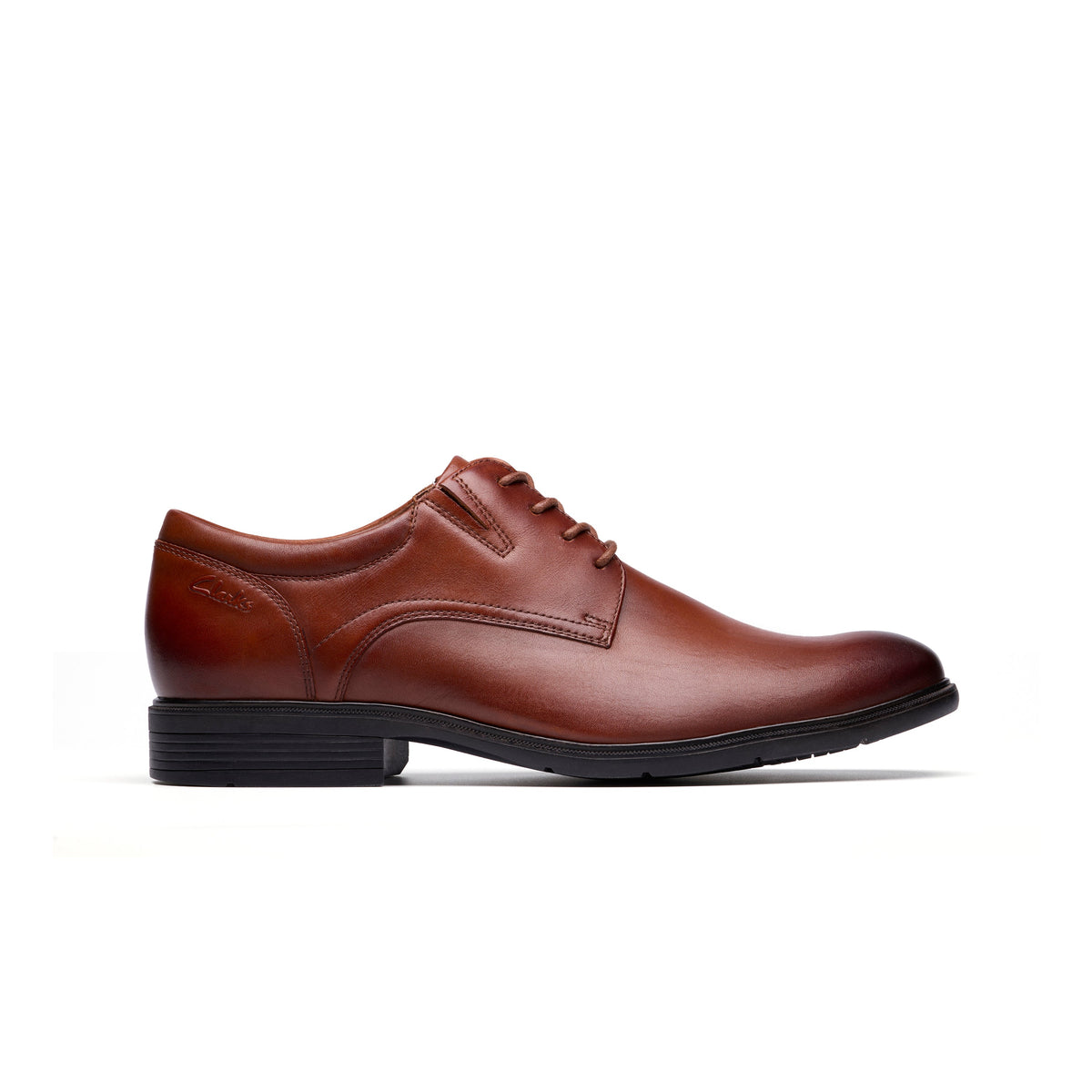 Clarks Men's Steadwell Lace - Dark Tan Leather
