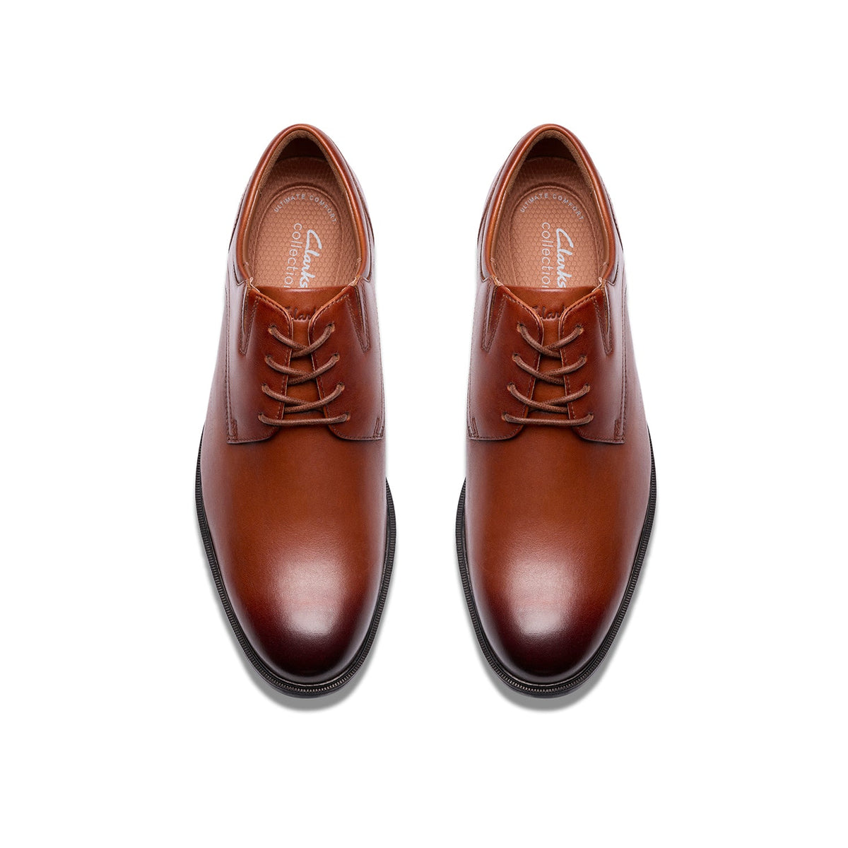 Clarks Men's Steadwell Lace - Dark Tan Leather