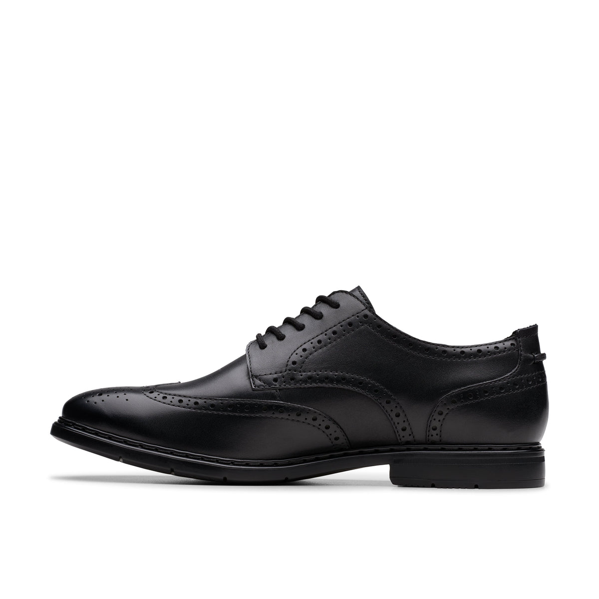 Clarks Men's Banbury Tip - Black Leather