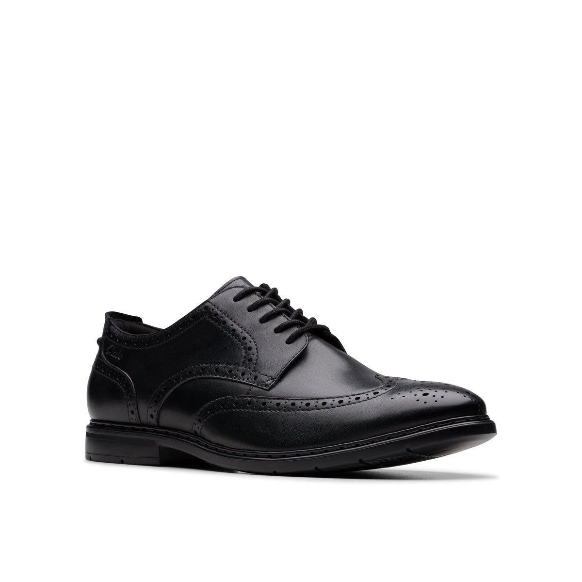 Clarks Men's Banbury Tip - Black Leather