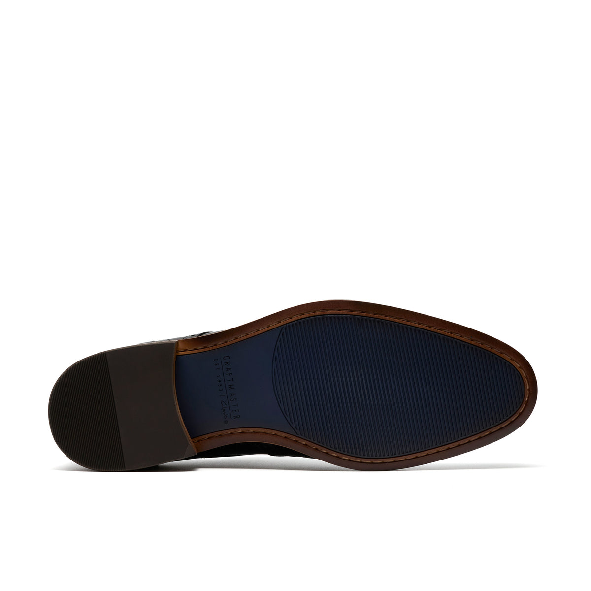 Clarks Men's CraftRemi Tip - Black Leather