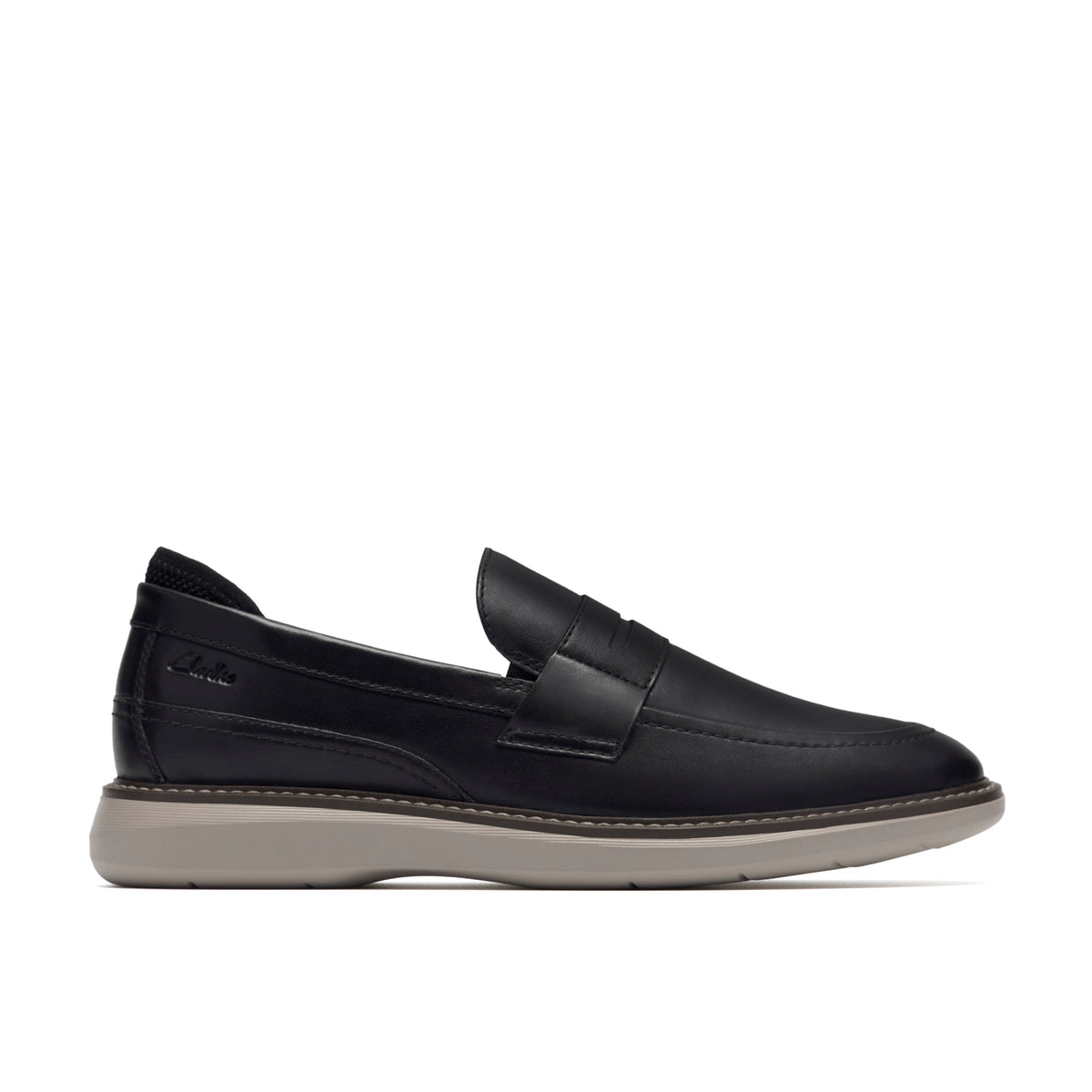 Clarks Men's Brantin Loafer - Black Leather