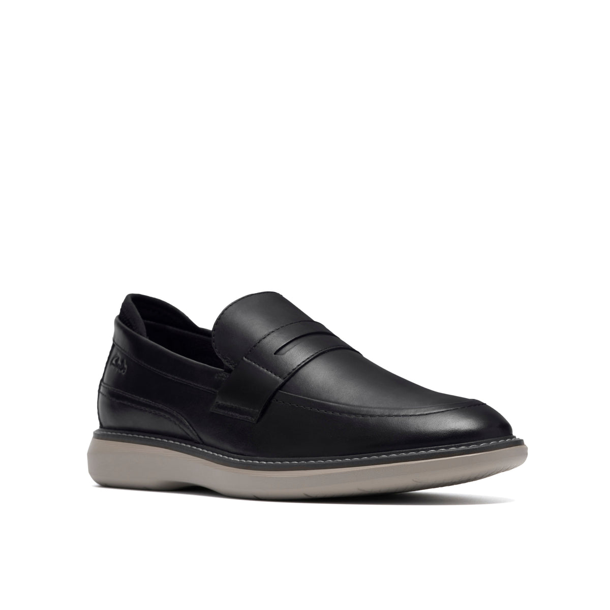 Clarks Men's Brantin Loafer - Black Leather