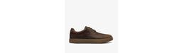 Clarks Lydford Lo Khaki Leather Lace Up Casual Shoes