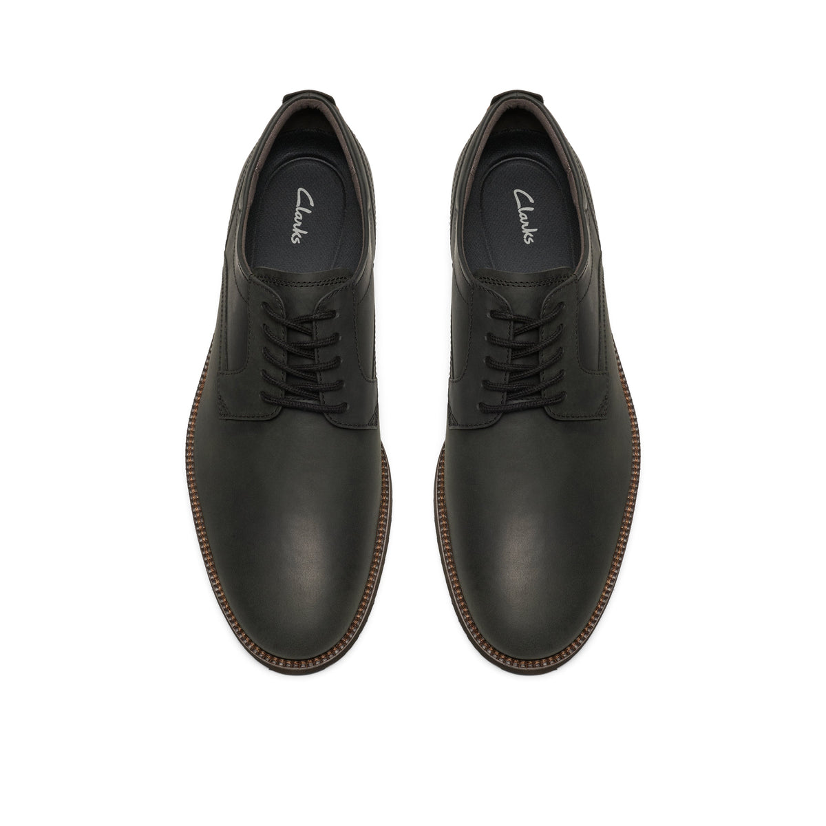 Clarks Tahoe Lace Men's Shoes - Black Leather