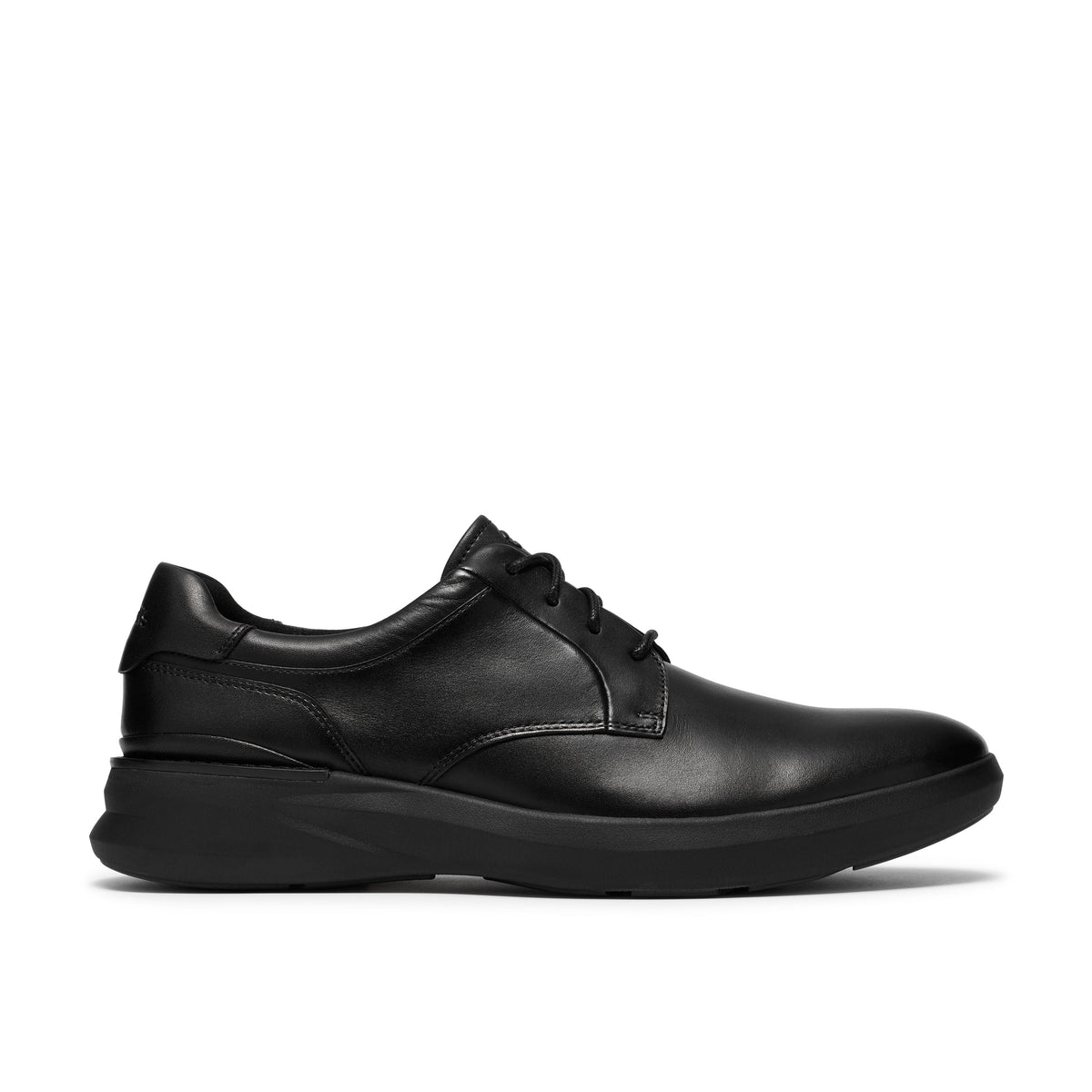 Clarks Men's Code H Plain - Black Smooth Leather