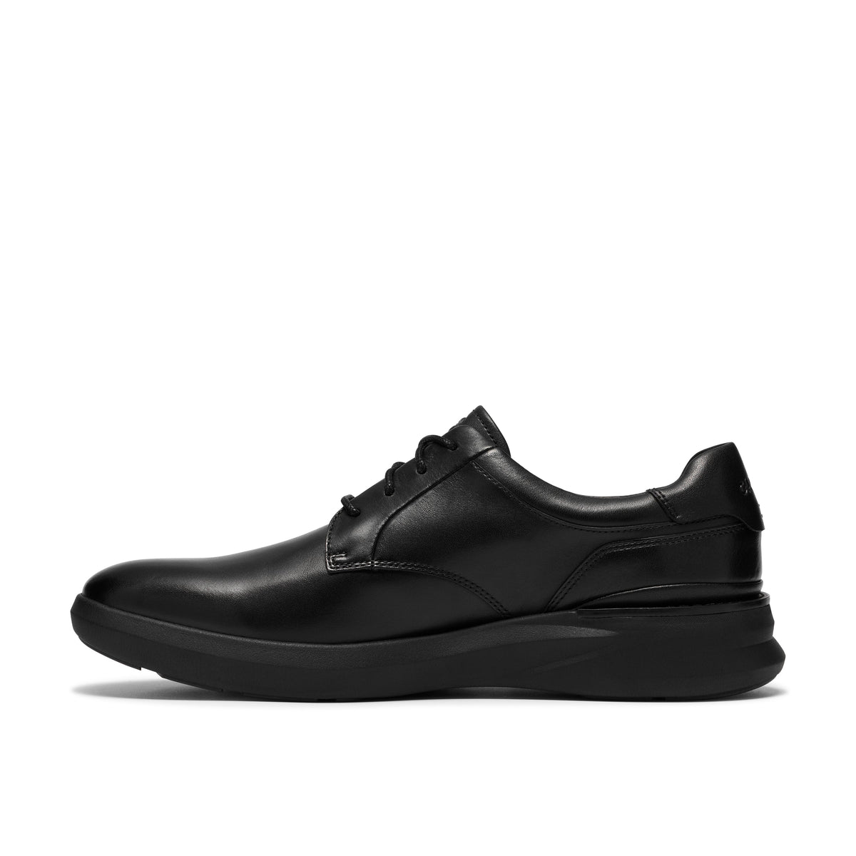 Clarks Men's Code H Plain - Black Smooth Leather