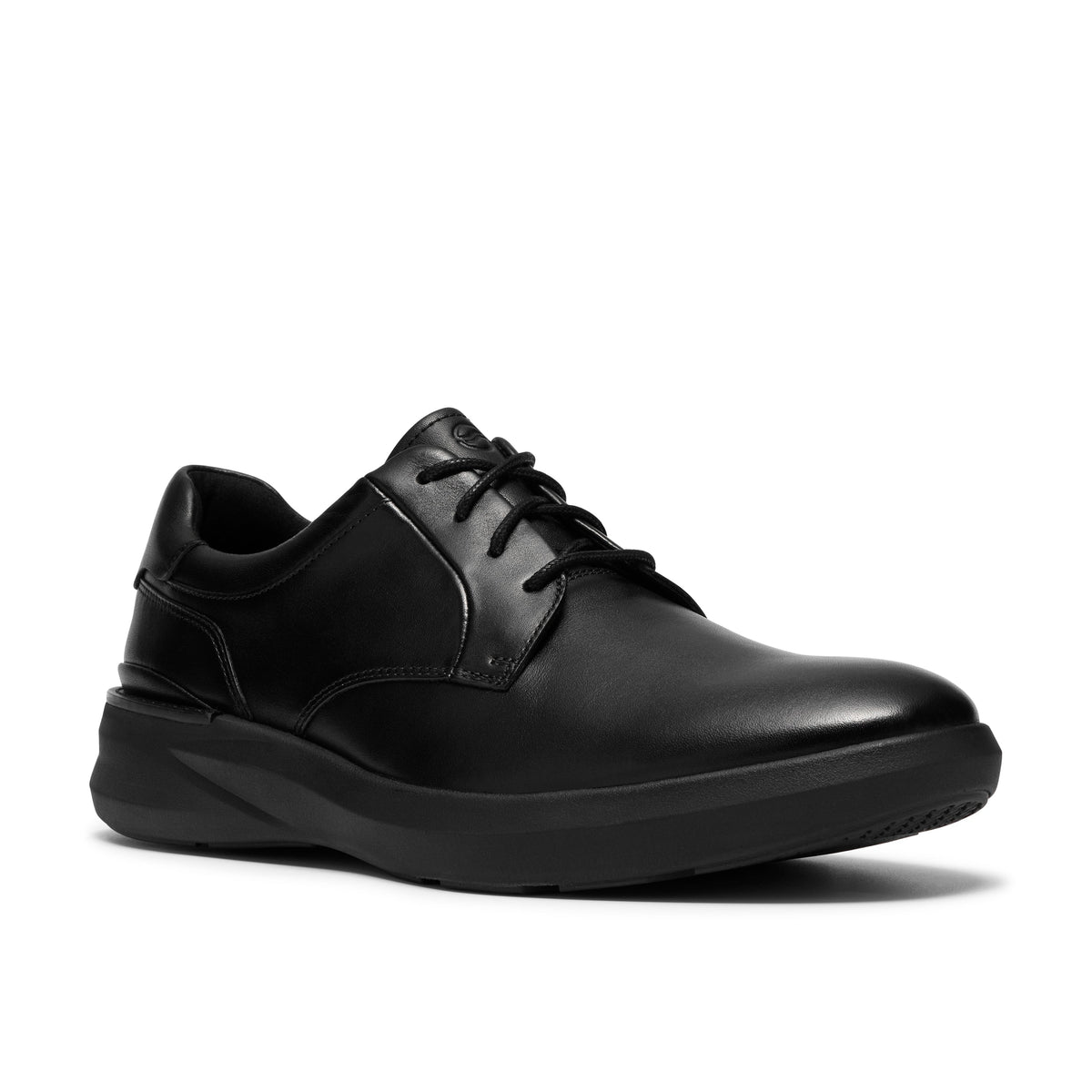 Clarks Men's Code H Plain - Black Smooth Leather