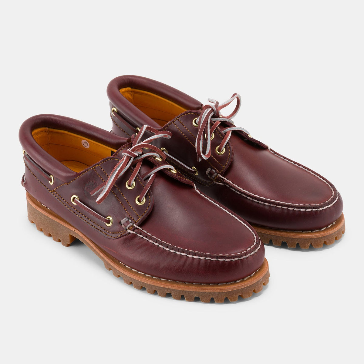 Timberland Men's Authentic 3-Eye Boat Shoes Red - Jango Mall
