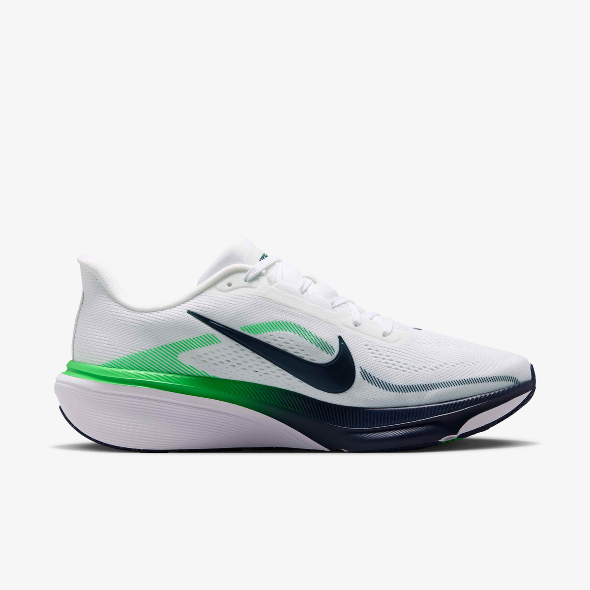 Nike Pegasus 42 - White/Green Spark/Midnight Navy