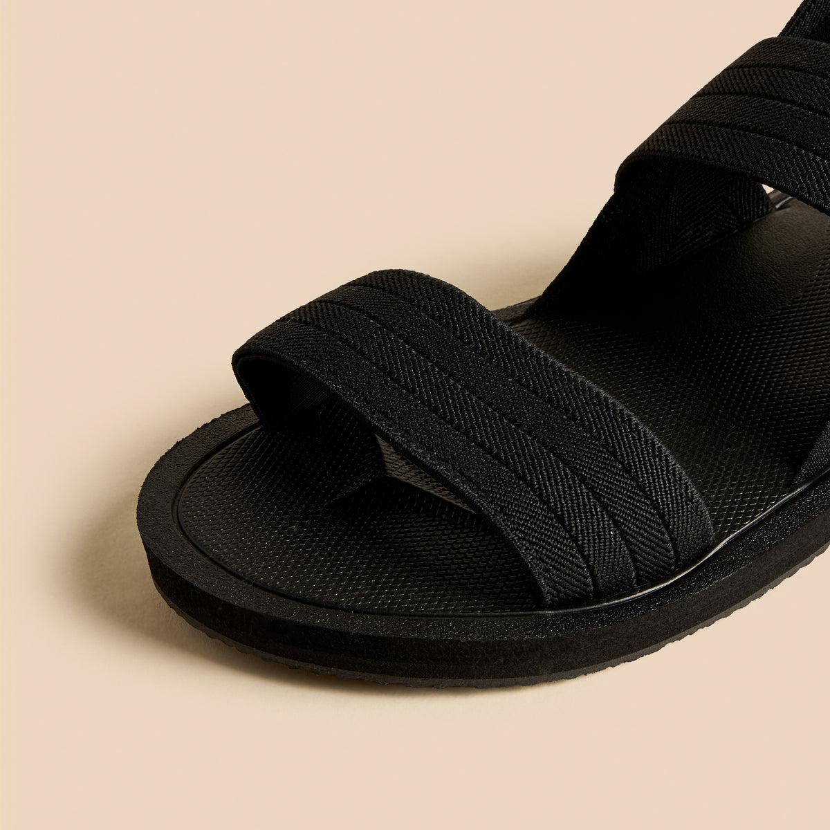 Max Textured Sandals with Slingback Closure Black for Men - image 4