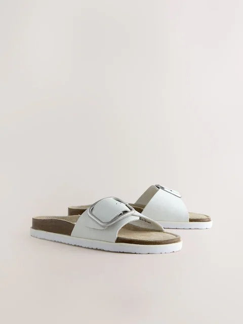 Next Footbed Sandals for Women-White