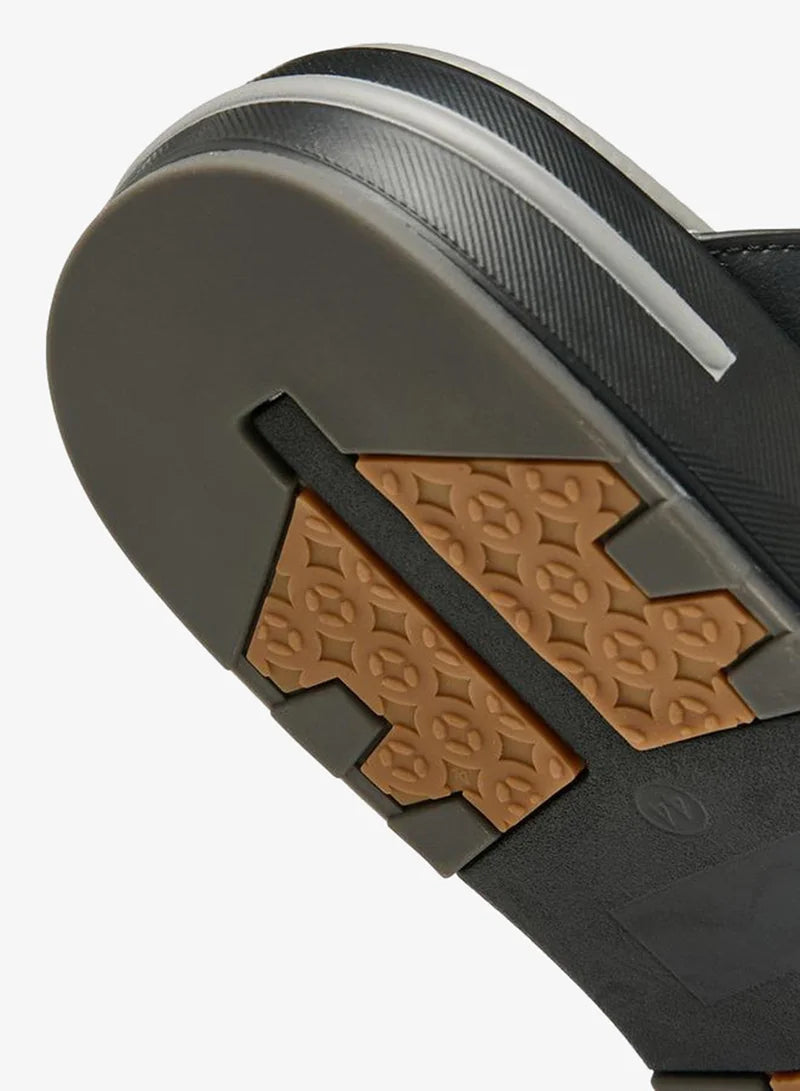 Le Confort Men Slip-On Comfort Black Sandals