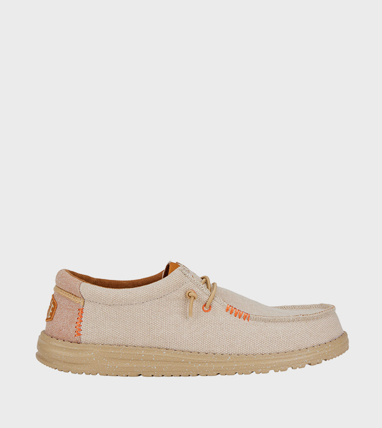 HEY DUDE WALLY Coastline Jute Slip-On Shoes Beige