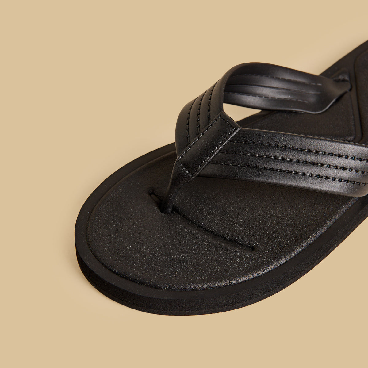 Max Textured Flip Flops Black for Men - image 4