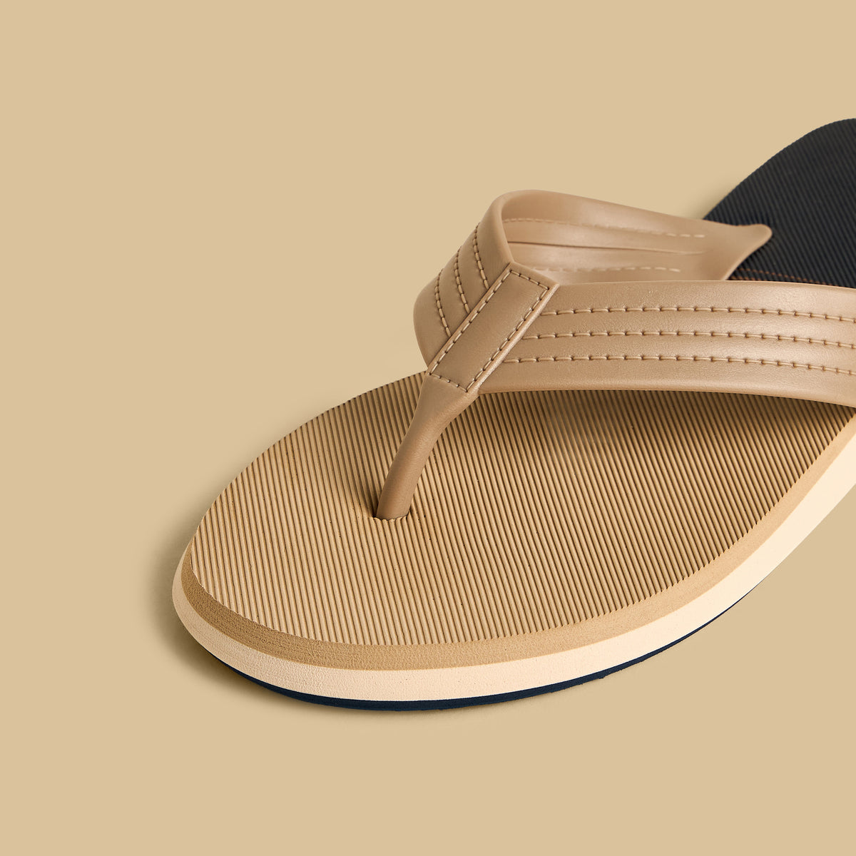 Max Textured Flip Flops Brown for Men - image 4