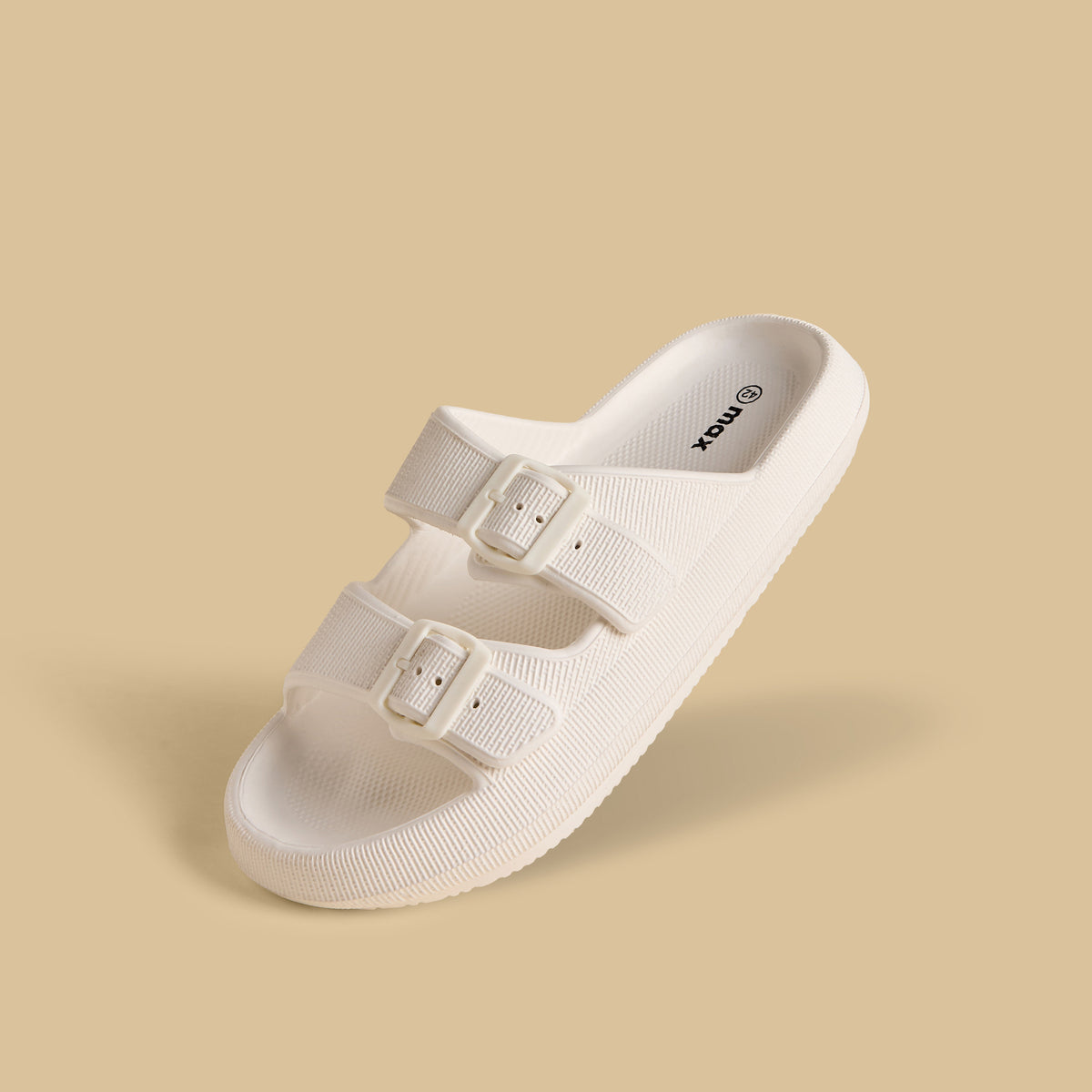 Max Buckle Accent Volume Slides White for Men - image 1