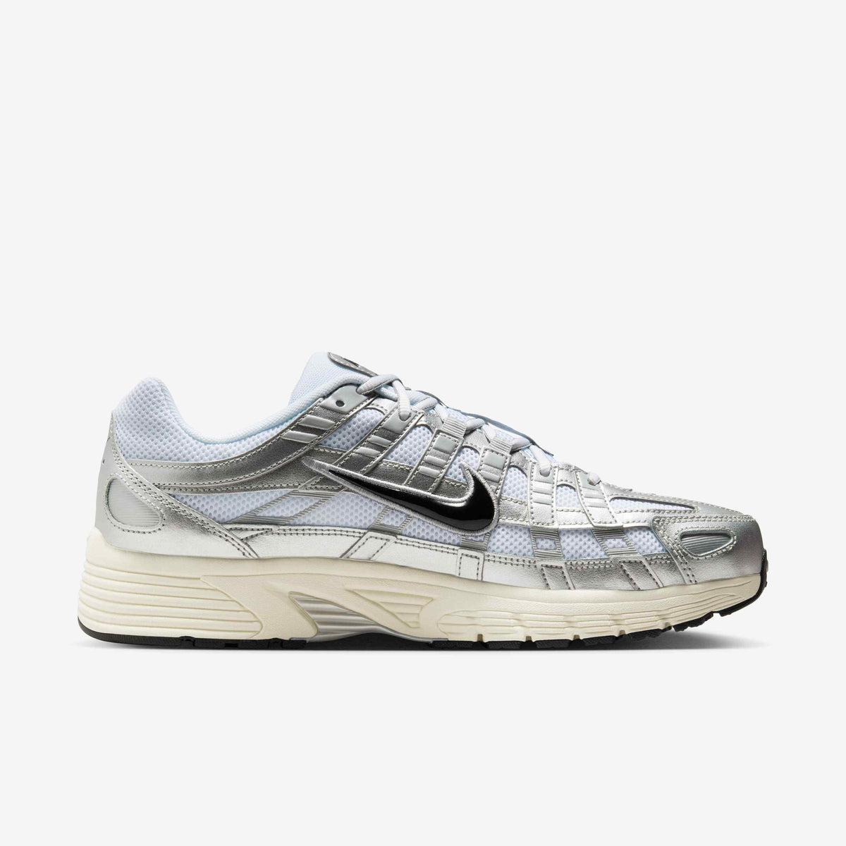 Nike P-6000 - White/Metallic Silver/Flat Silver/Black