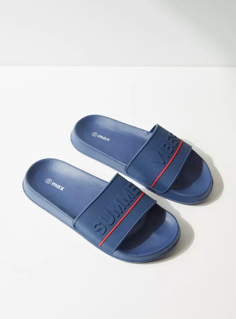 Typographic Detail Slides Blue