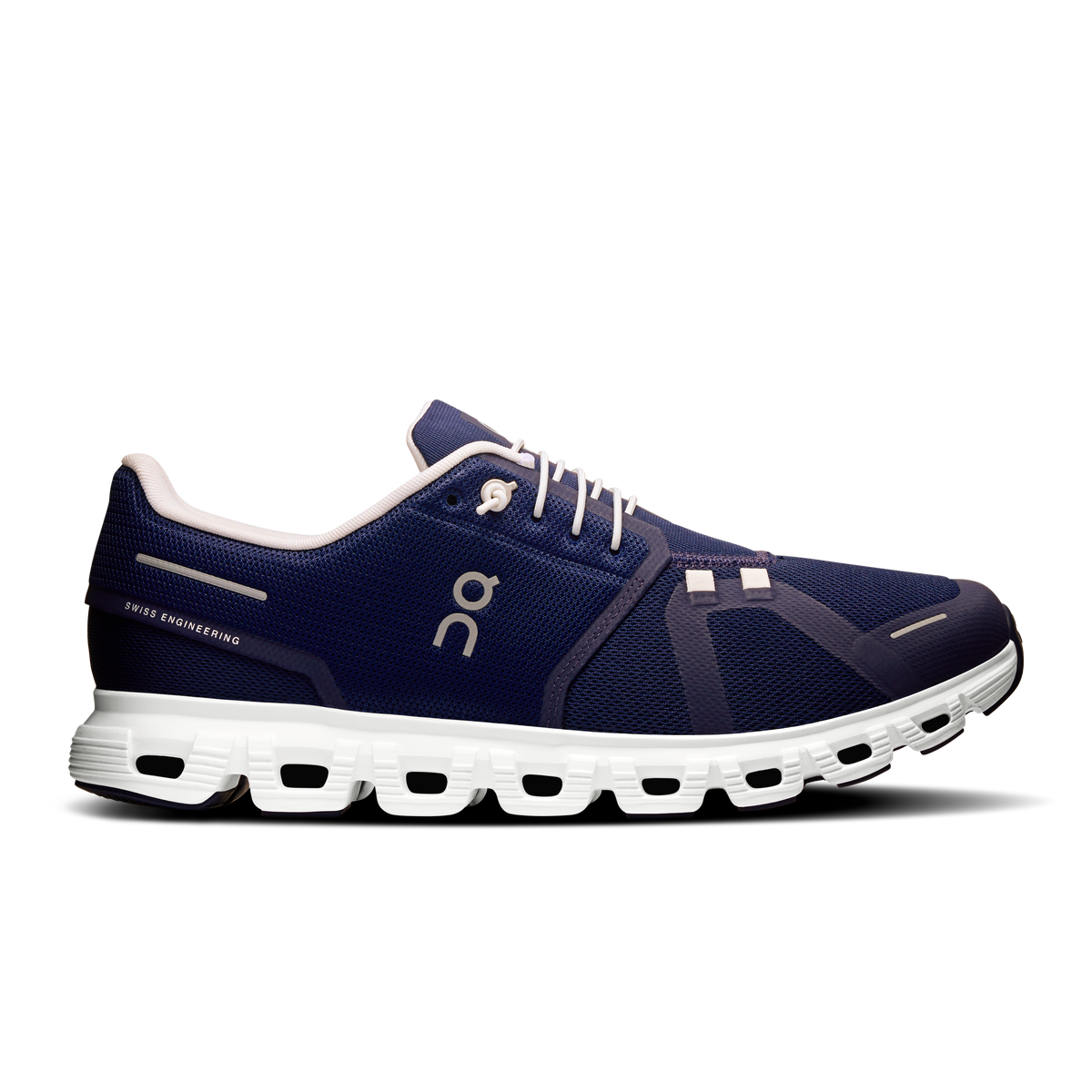 On Cloud 6 Men's Running Shoes Midnight White - view 1