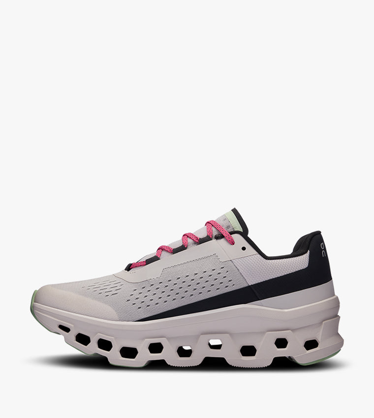 On Cloudmonster Men's Running Shoes - Frost Black