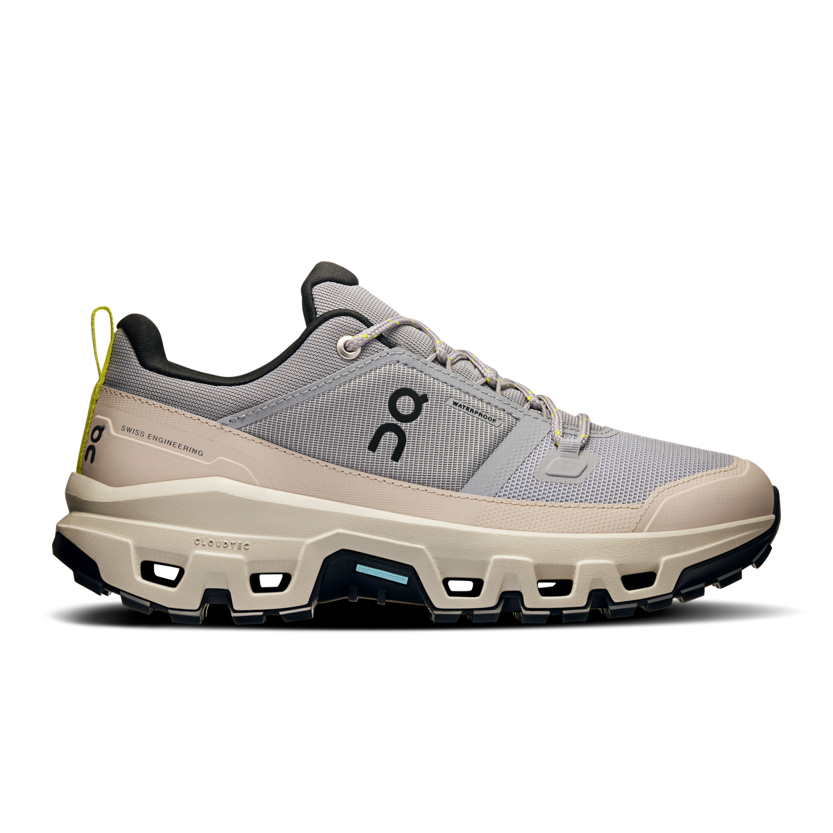 On Cloudrock Low Waterproof Men's Running Shoes - Earth | Black