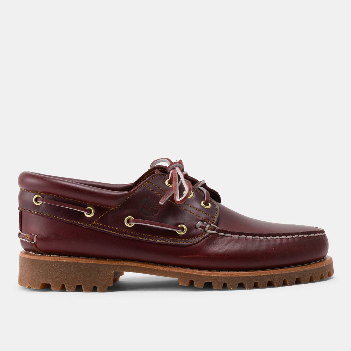 Timberland Men's Authentic 3-Eye Boat Shoes Red - Jango Mall