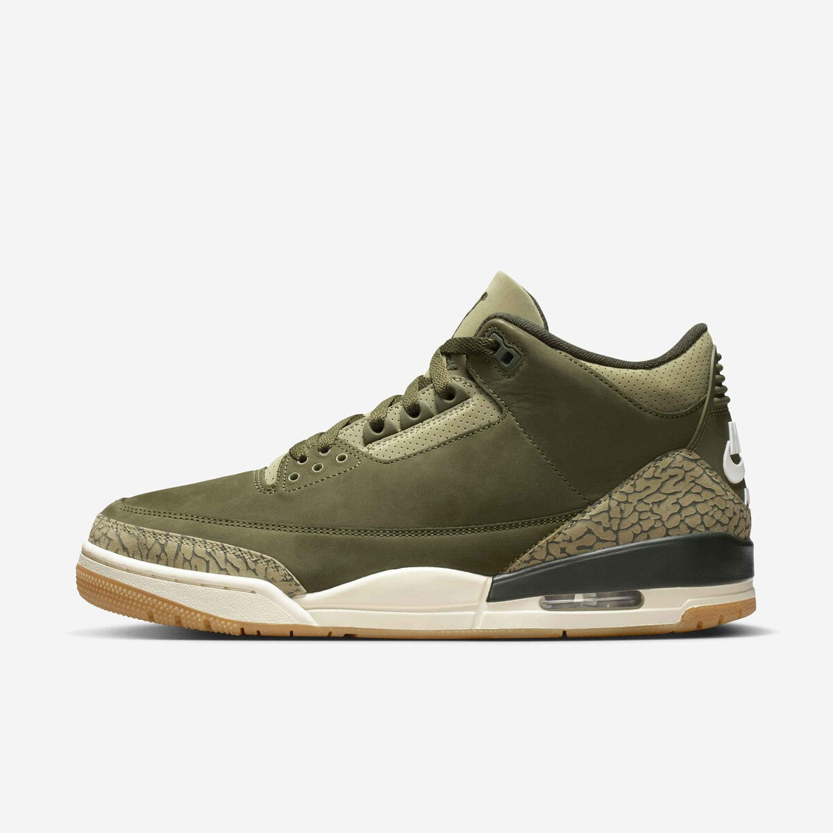 Nike Air Jordan 3 Retro - Medium Olive / Neutral Olive / Sail / Sequoia