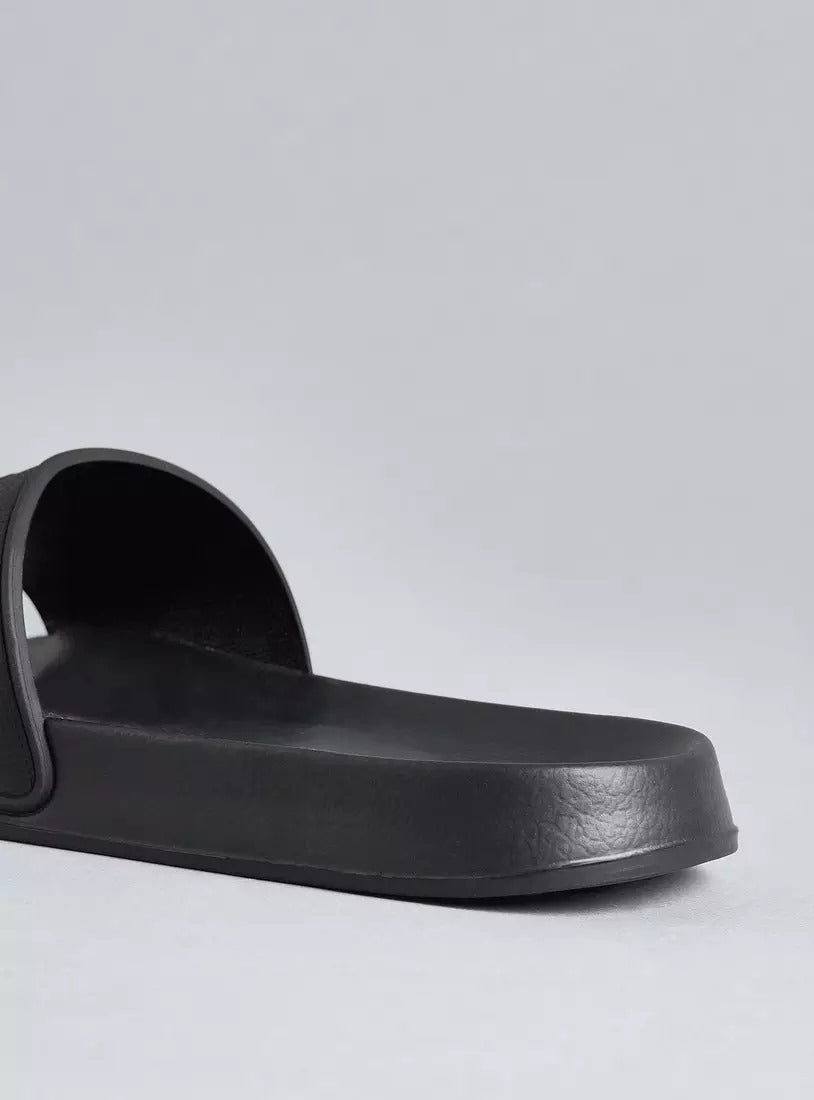 Max TypoGraphic Men Slide Black
