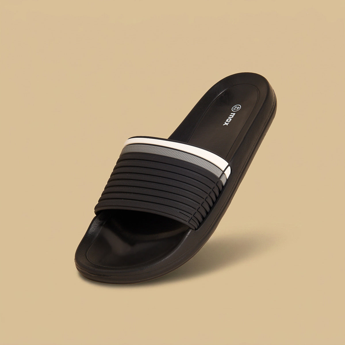 Max Textured Beach Slippers Black for Men - image 3