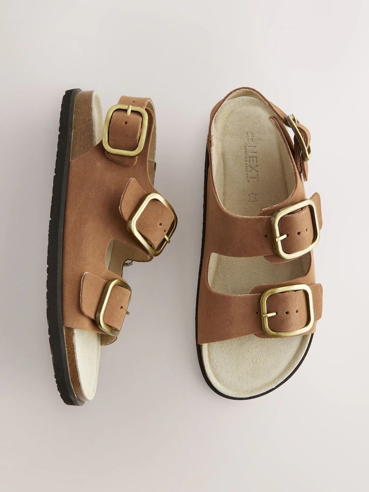 Standard Fit Back Strap Footbed Sandals