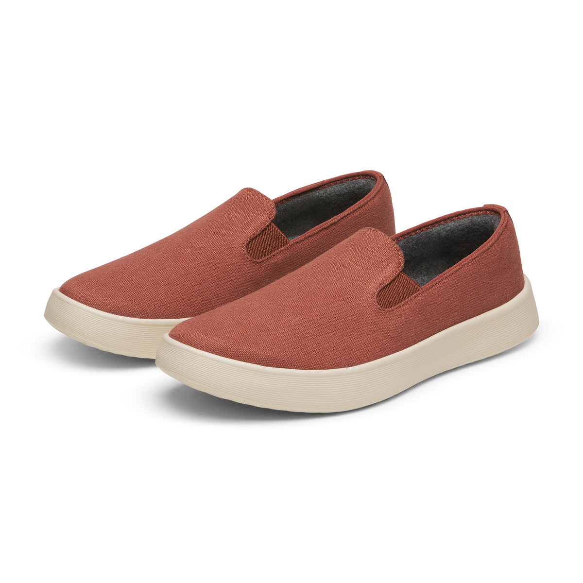 Allbirds Men's Canvas Cruiser Slip On - Auburn (Warm White Sole)