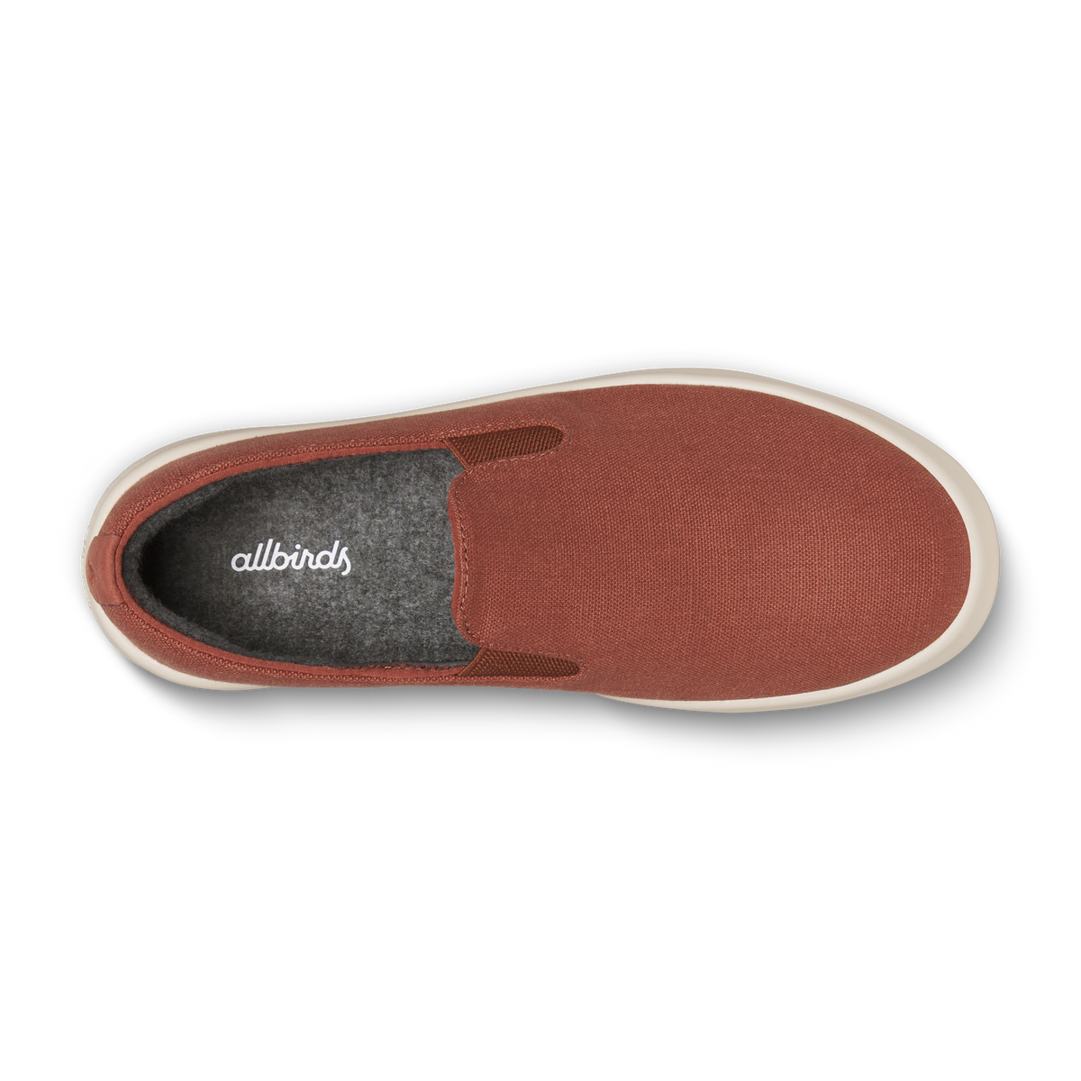 Allbirds Men's Canvas Cruiser Slip On - Auburn (Warm White Sole)