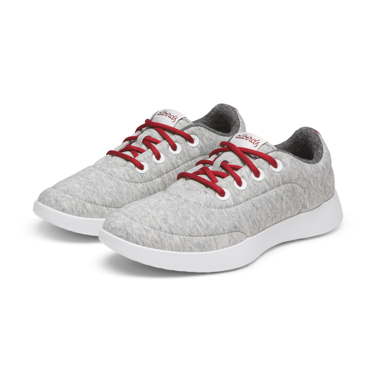Allbirds Men's Runner NZ Jersey - Light Grey/Syrah (Blizzard Sole)