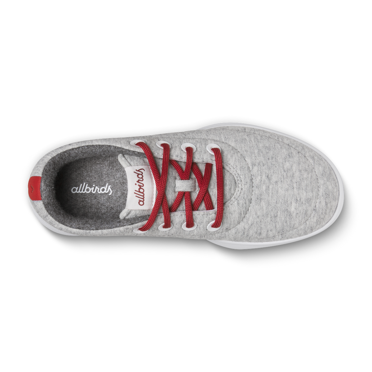 Allbirds Men's Runner NZ Jersey - Light Grey/Syrah (Blizzard Sole)