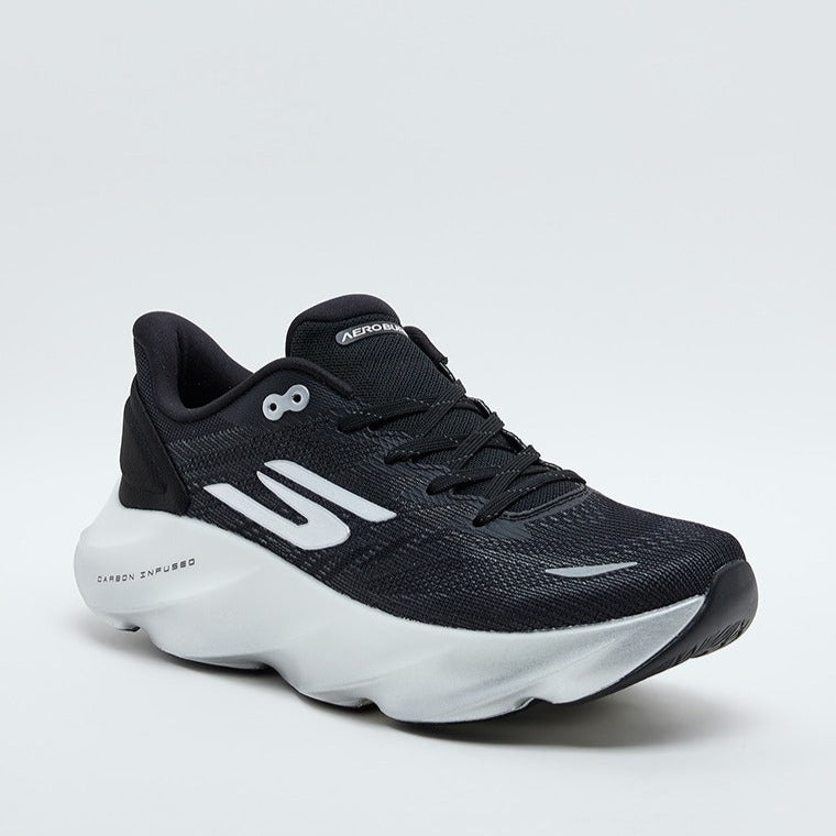 AERO BURST GO RUN MAX ROAD 7 Lace-Up Shoes - Black