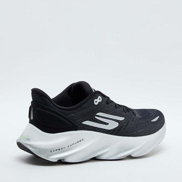 AERO BURST GO RUN MAX ROAD 7 Lace-Up Shoes - Black