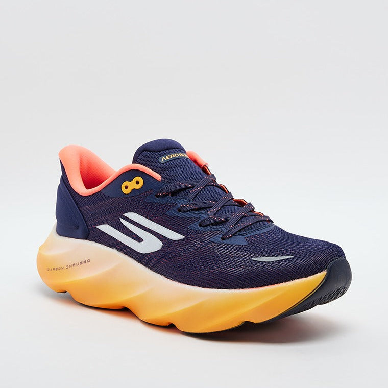 AERO BURST GO RUN MAX ROAD 7 Lace-Up Shoes - Navy