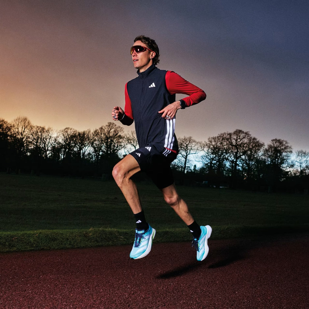 Adidas Adizero Boston 13 Shoes - Flash Aqua