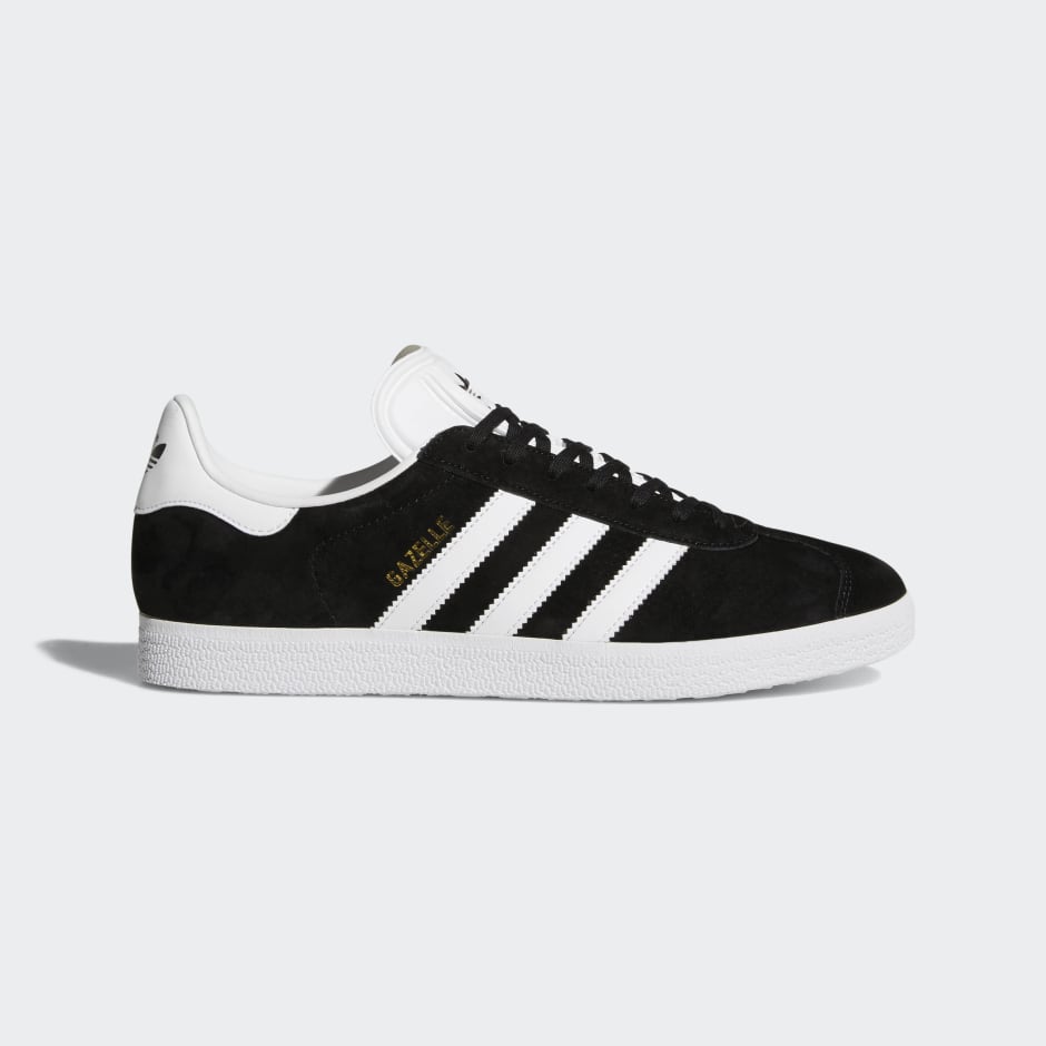 Adidas Gazelle Shoes - Core Black / White / Gold Metallic
