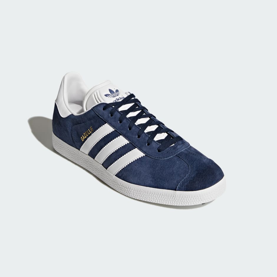Adidas Gazelle Shoes - Collegiate Navy / White / Gold Metallic