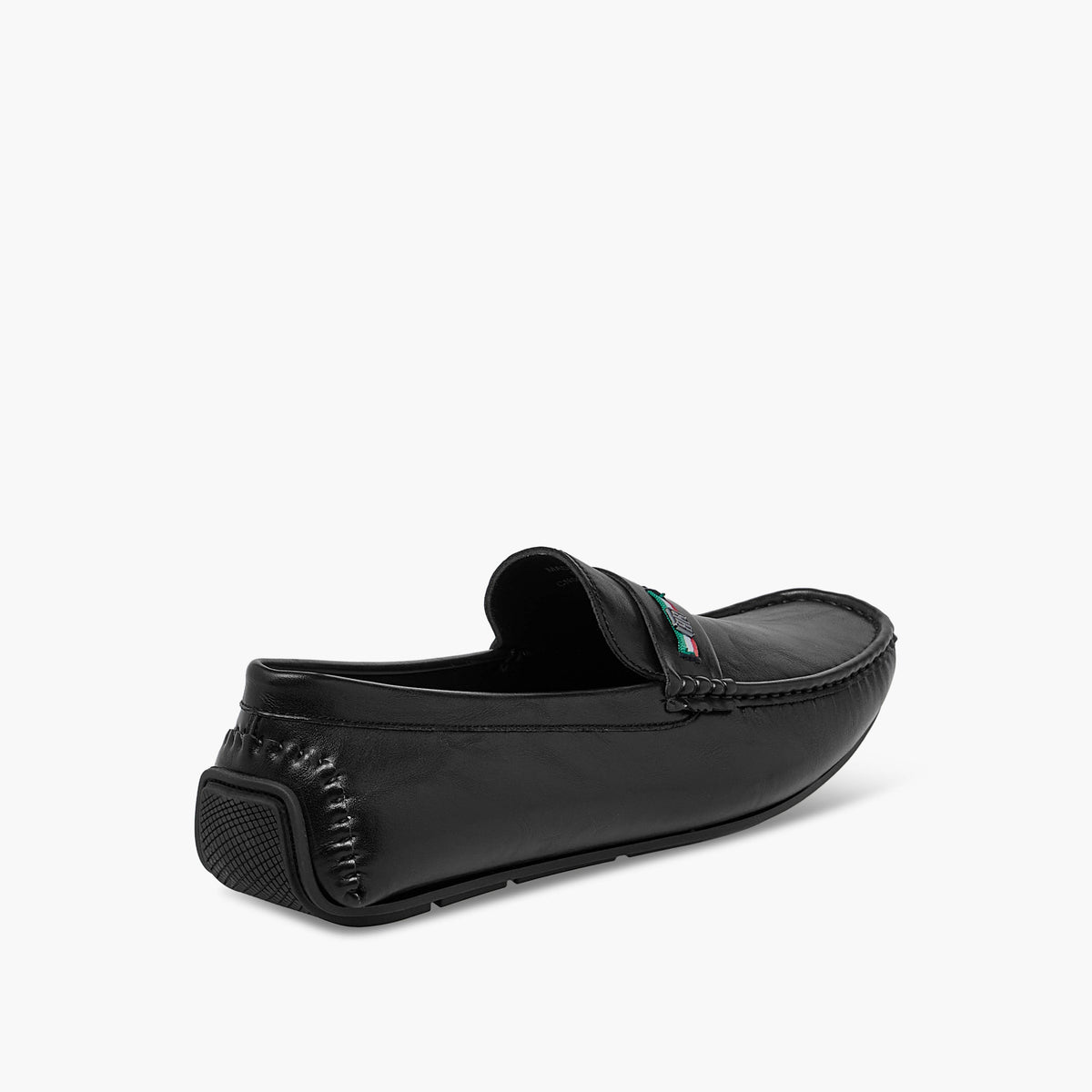 Renzo Ruganni Black Men Slip-On Loafers