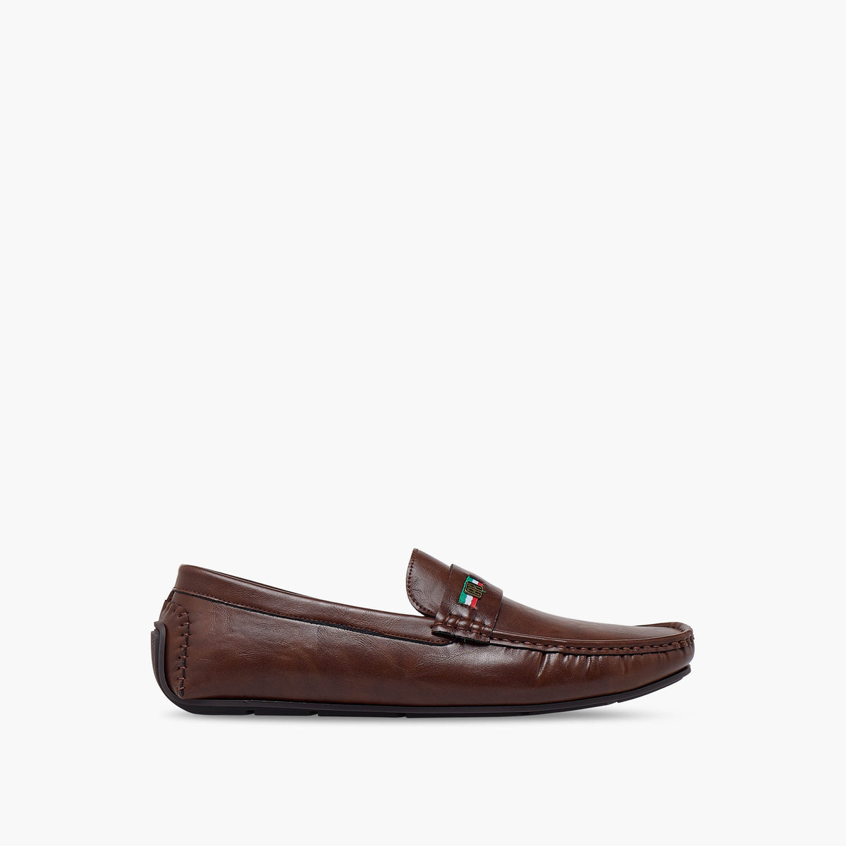 Renzo Ruganni Brown Men Slip-On Loafers