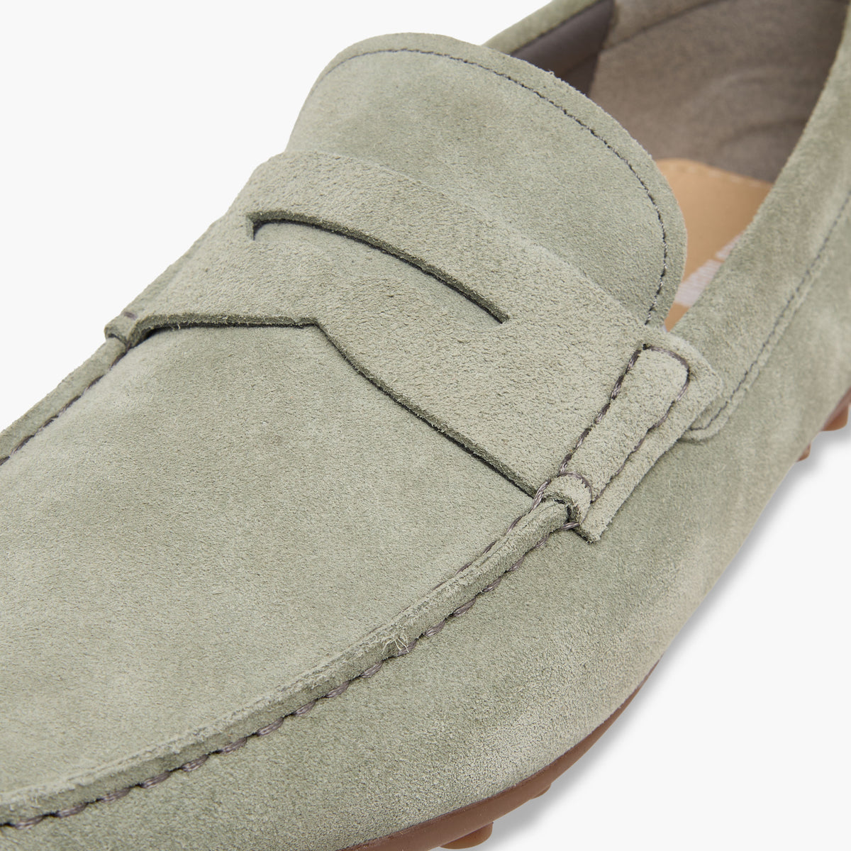 Renzo Ruganni Men Leather Moccasins Green