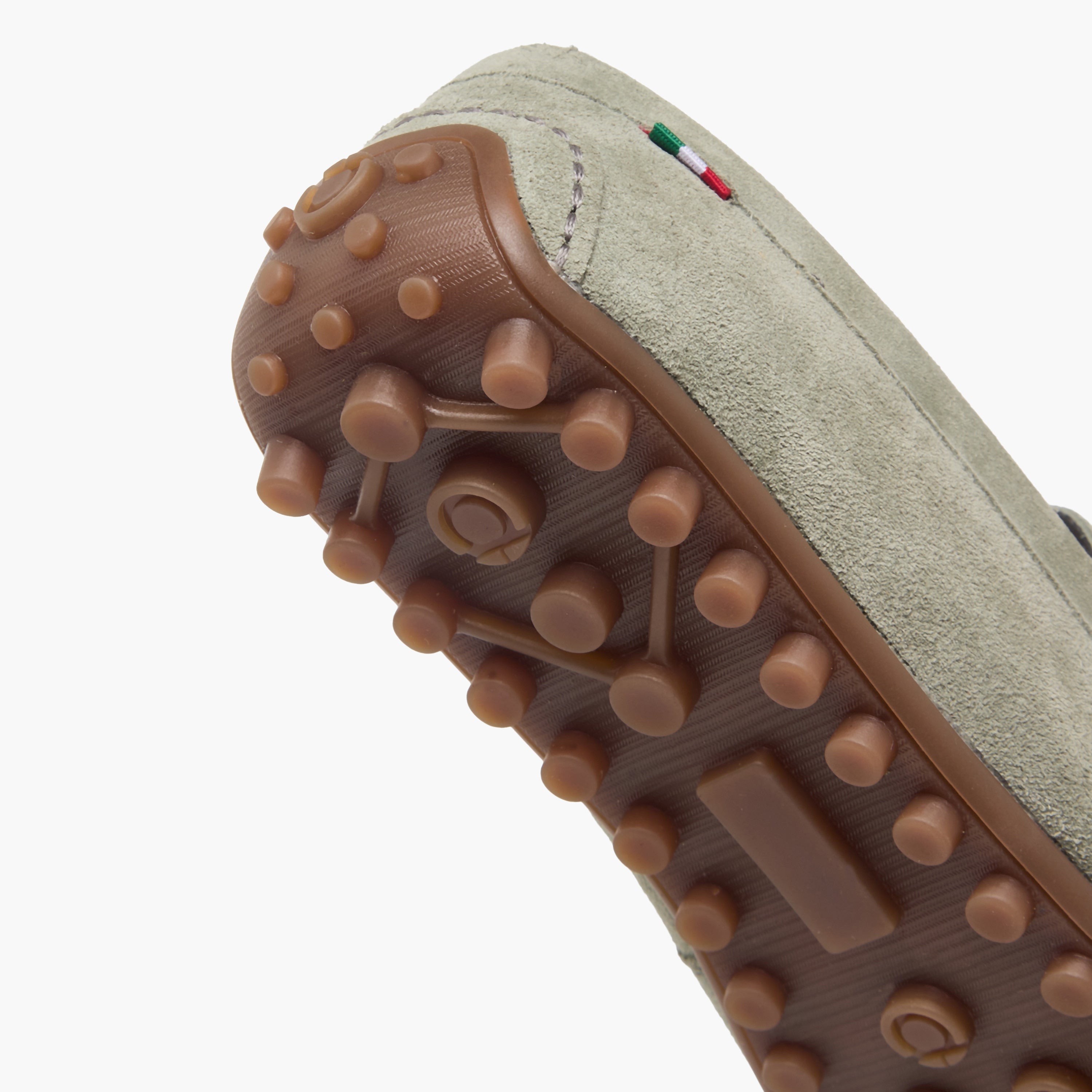 Renzo Ruganni Men Leather Moccasins Green