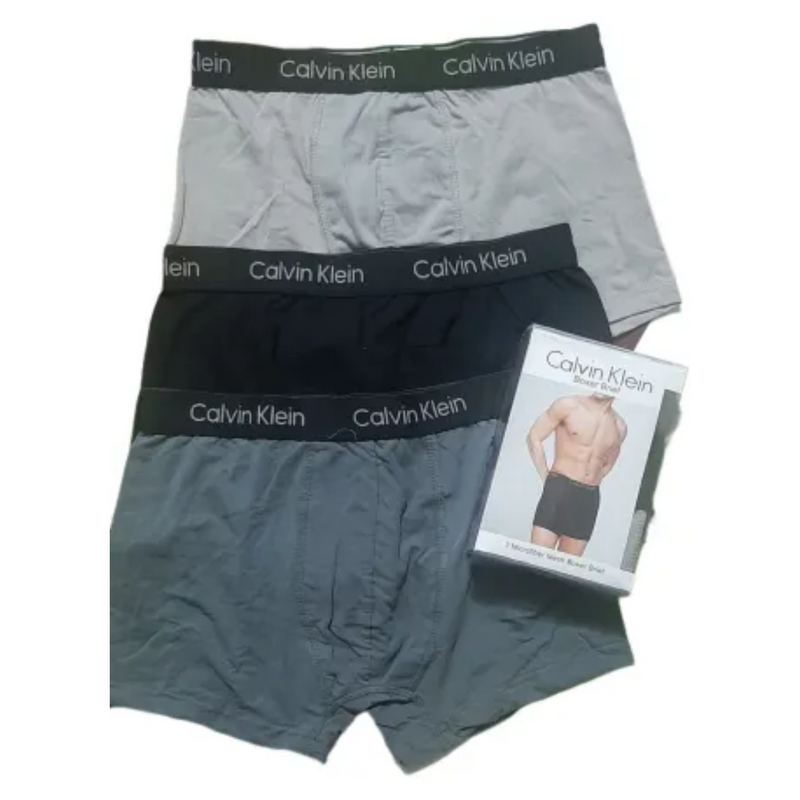 CK Underwear Boxer Brief with Essential Comfort Pack Of 3 for Men Export Quality