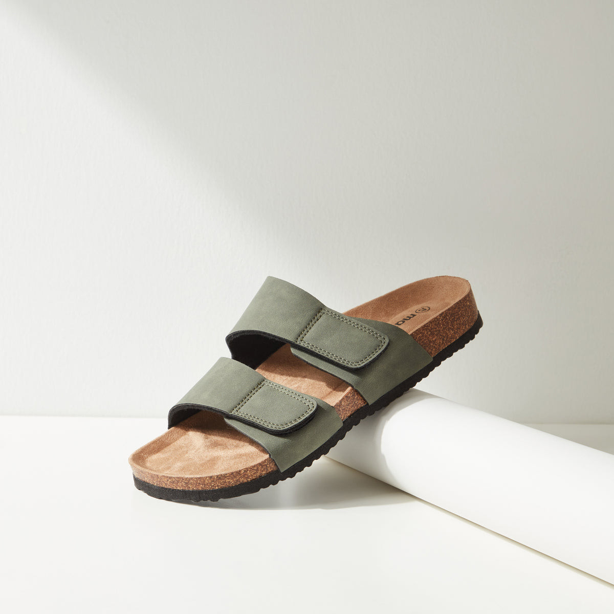 Max Hook and Loop Cork Sandals Green for Men - image 1