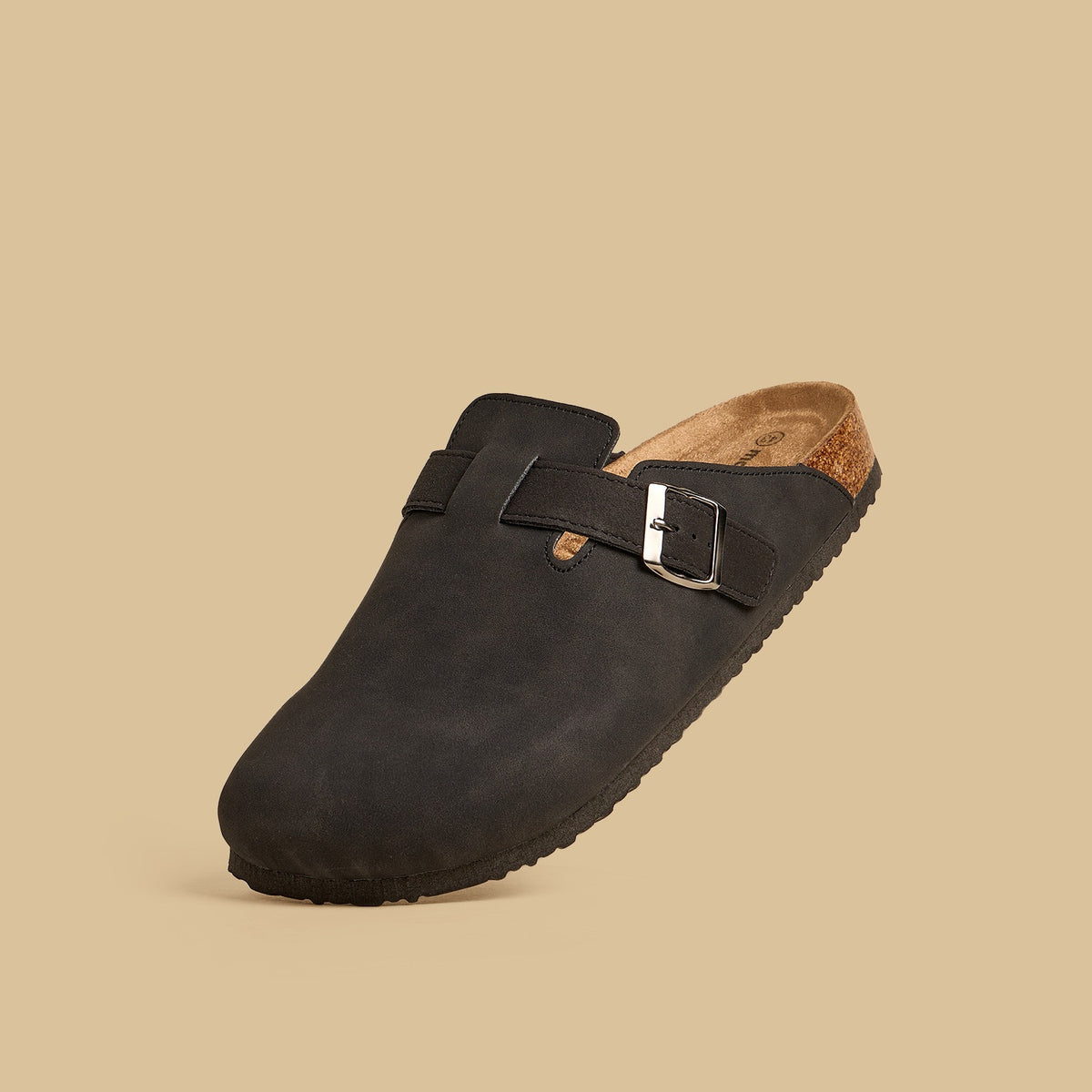 Max Buckle Detail Closed Toe Sandals Black for Men - image 1