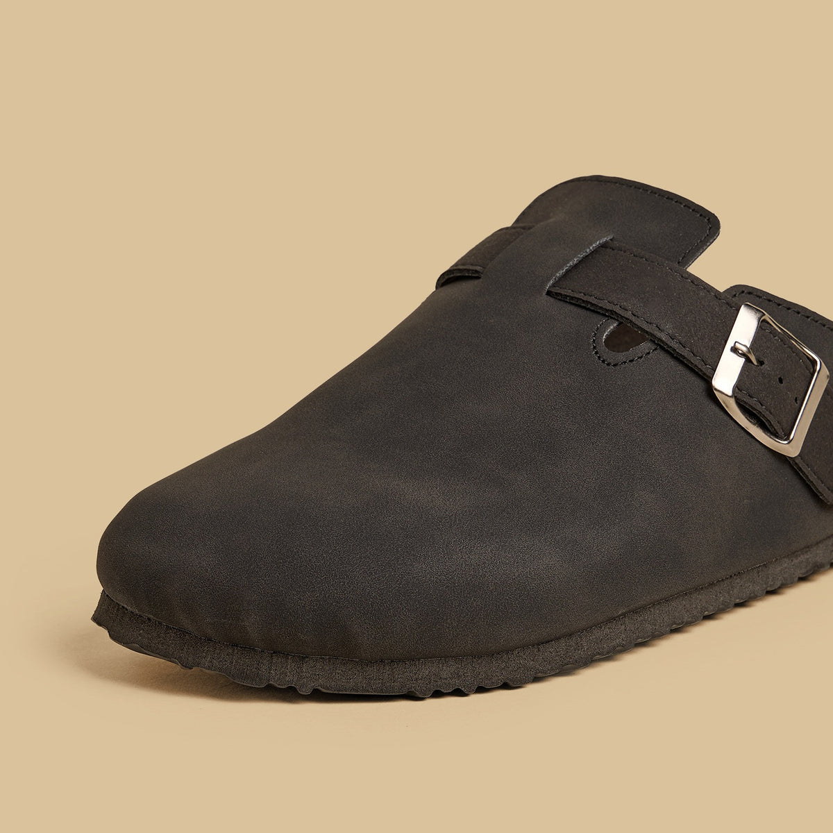 Max Buckle Detail Closed Toe Sandals Black for Men - image 4