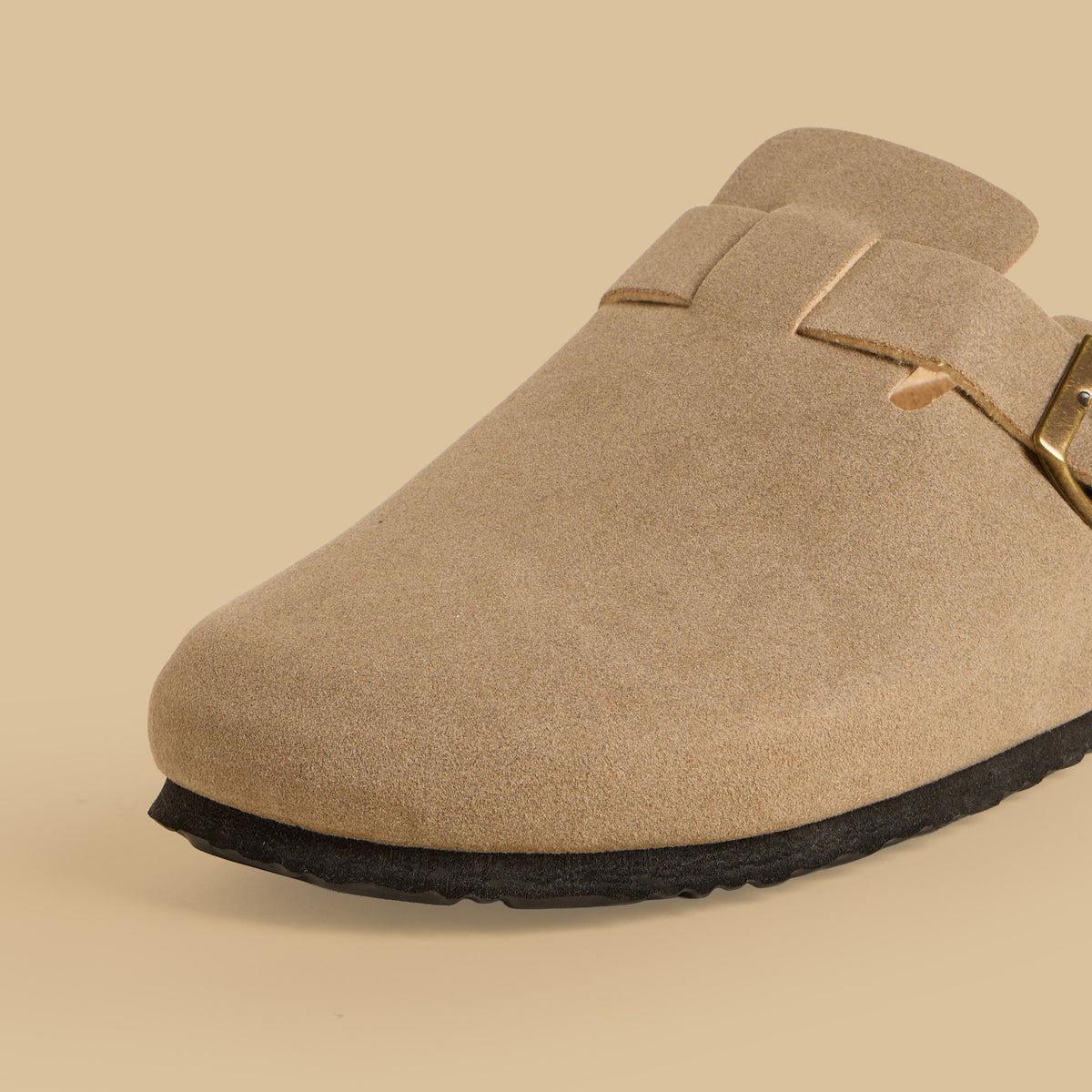 Max Suede Slip-On Clogs Cream for Men - image 4